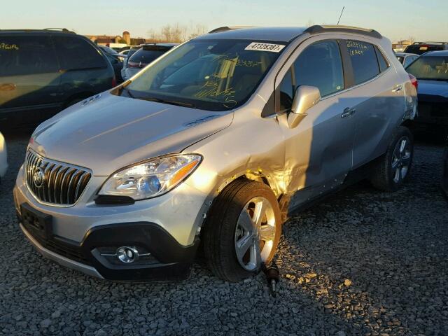 KL4CJBSB6GB609039 - 2016 BUICK ENCORE CON SILVER photo 2