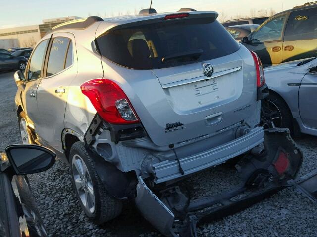 KL4CJBSB6GB609039 - 2016 BUICK ENCORE CON SILVER photo 3