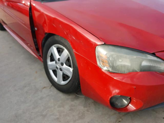 2G2WP552671157614 - 2007 PONTIAC GRAND PRIX Қызыл фото 9