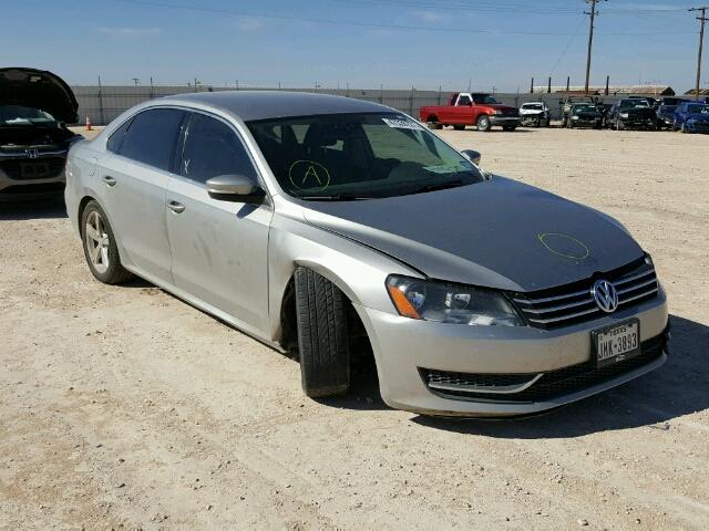 1VWBP7A37DC083840 - 2013 VOLKSWAGEN PASSAT SE SILVER photo 1