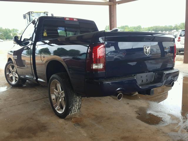 3C6JR6CT9DG508172 - 2013 RAM 1500 SPORT BLUE photo 3