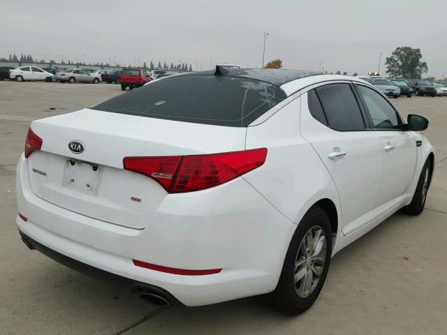 5XXGM4A78CG086313 - 2012 KIA OPTIMA LX WHITE photo 4