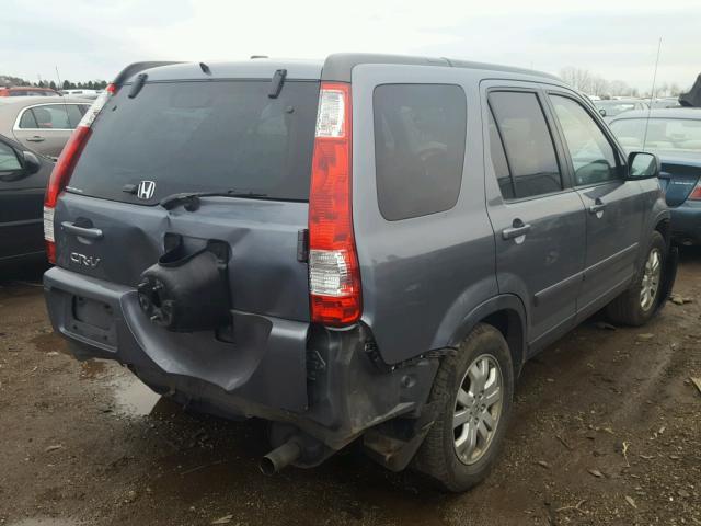 JHLRD78966C056977 - 2006 HONDA CR-V SE BLUE photo 4