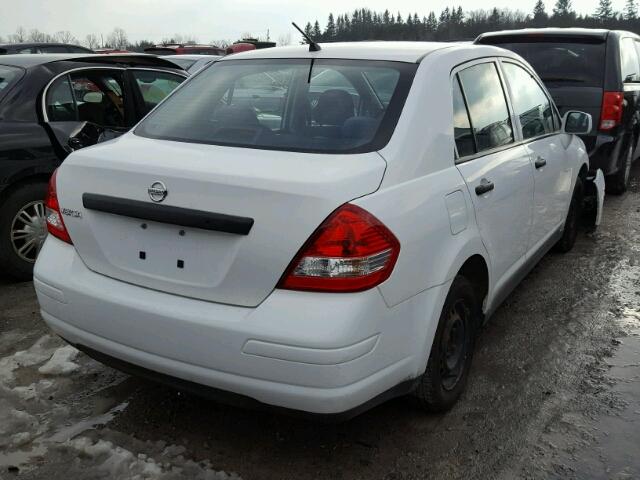 3N1CC1AP2AL453923 - 2010 NISSAN VERSA S WHITE photo 4