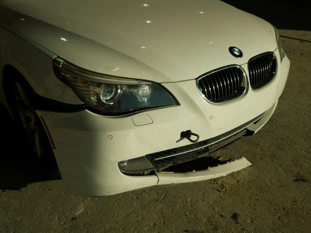 WBANW13528CZ72305 - 2008 BMW 535 I WHITE photo 9