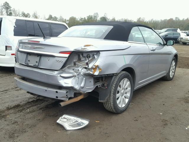 1C3BCBEB9DN606139 - 2013 CHRYSLER 200 TOURIN SILVER photo 4