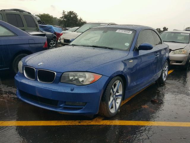 WBAUP73548VF08760 - 2008 BMW 128 I BLUE photo 2