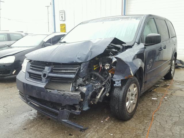 2D8HN44E49R539260 - 2009 DODGE GRAND CARA BLUE photo 2