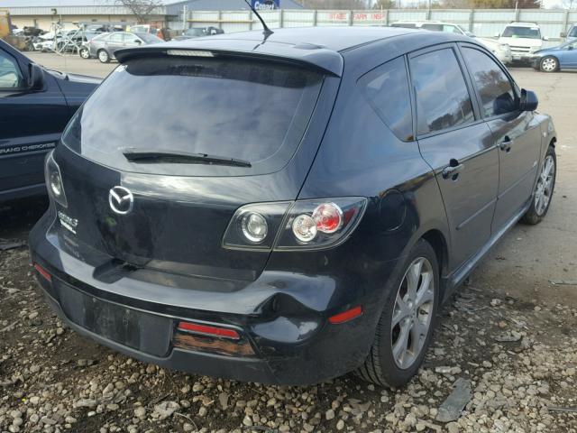 JM1BK343471708894 - 2007 MAZDA 3 HATCHBAC BLACK photo 4