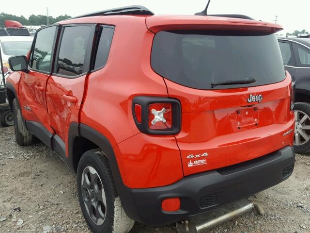 ZACCJBAB8HPE88254 - 2017 JEEP RENEGADE S RED photo 3