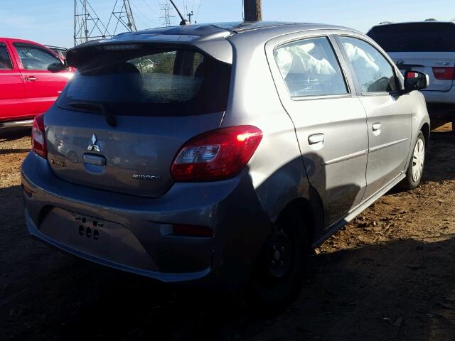 ML32A3HJ9HH001376 - 2017 MITSUBISHI MIRAGE ES GRAY photo 4