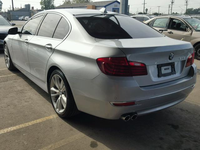 WBAXA5C53ED689884 - 2014 BMW 535 D SILVER photo 3