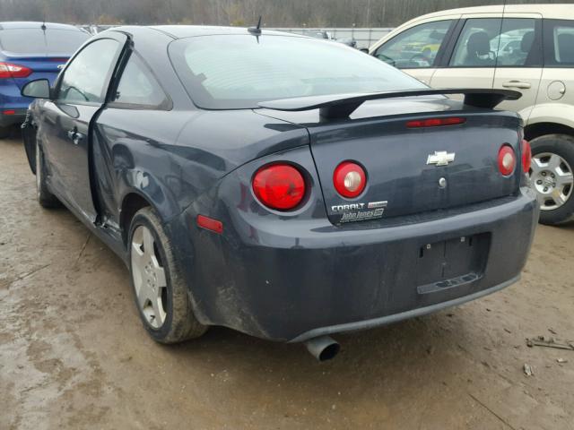 1G1AM18B687234255 - 2008 CHEVROLET COBALT SPO CHARCOAL photo 3