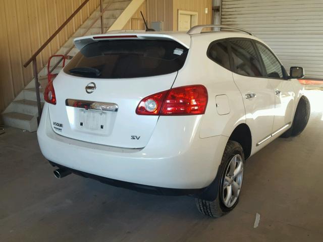 JN8AS5MT5BW162453 - 2011 NISSAN ROGUE S WHITE photo 4