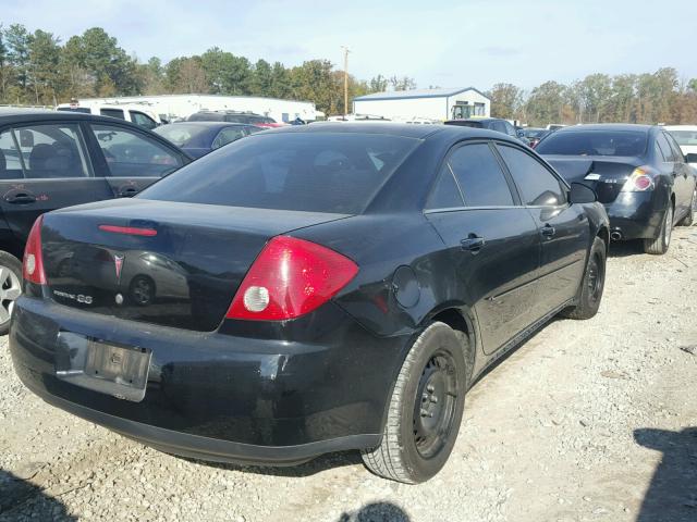 1G2ZF58B774177368 - 2007 PONTIAC G6 VALUE L BLACK photo 4