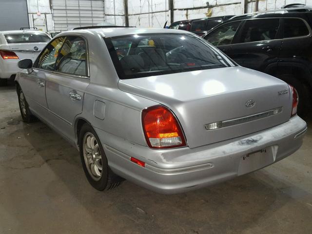 KMHFU45E82A195316 - 2002 HYUNDAI XG 350 SILVER photo 3