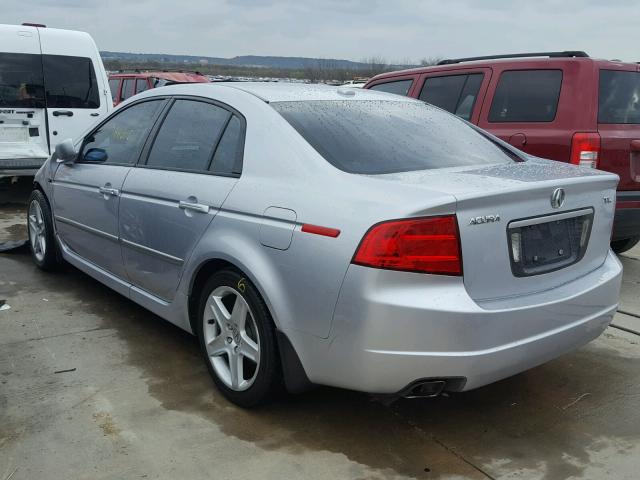 19UUA66285A065904 - 2005 ACURA TL SILVER photo 3