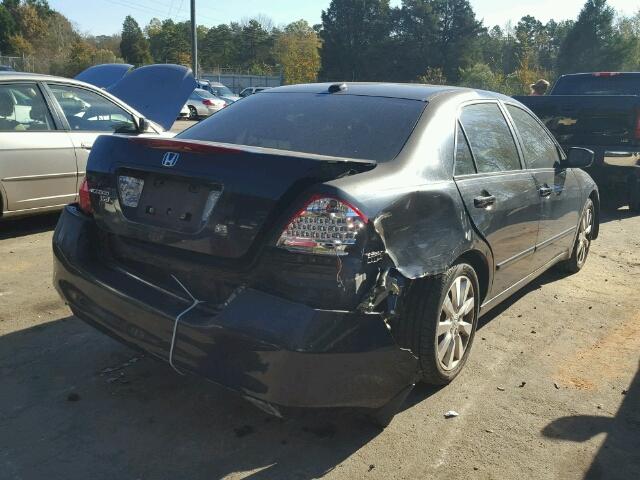 1HGCM66536A043226 - 2006 HONDA ACCORD EX BLACK photo 4