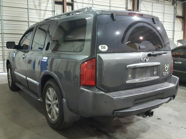 5N3AA08C28N900092 - 2008 INFINITI QX56 GRAY photo 3