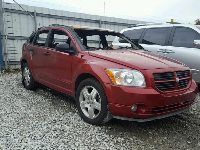 1B3HB48BX7D565404 - 2007 DODGE CALIBER SX MAROON photo 1