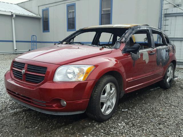 1B3HB48BX7D565404 - 2007 DODGE CALIBER SX MAROON photo 2