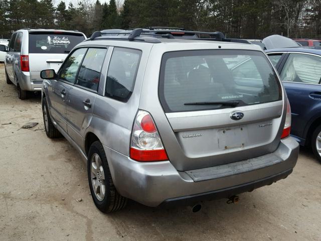 JF1SG63607H701811 - 2007 SUBARU FORESTER 2 GRAY photo 3