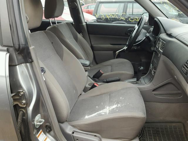 JF1SG63607H701811 - 2007 SUBARU FORESTER 2 GRAY photo 5