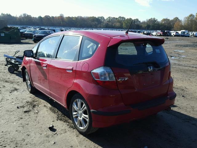 JHMGE87679S004510 - 2009 HONDA FIT SPORT RED photo 3