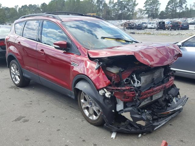 1FMCU0HXXDUD83328 - 2013 FORD ESCAPE SEL RED photo 1