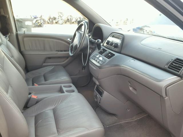 5FNRL3H75AB031295 - 2010 HONDA ODYSSEY EX BLUE photo 5