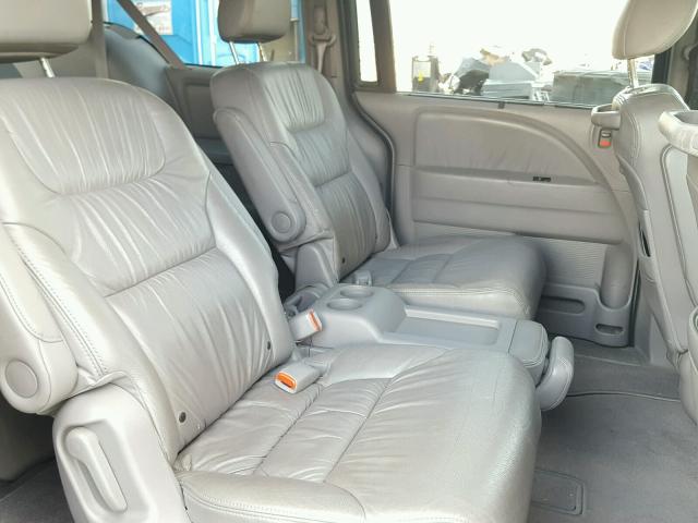5FNRL3H75AB031295 - 2010 HONDA ODYSSEY EX BLUE photo 6