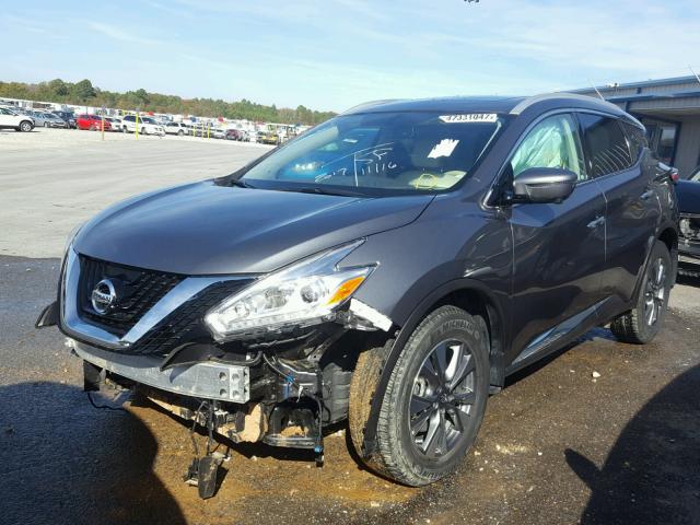 5N1AZ2MG2HN137285 - 2017 NISSAN MURANO S GRAY photo 2