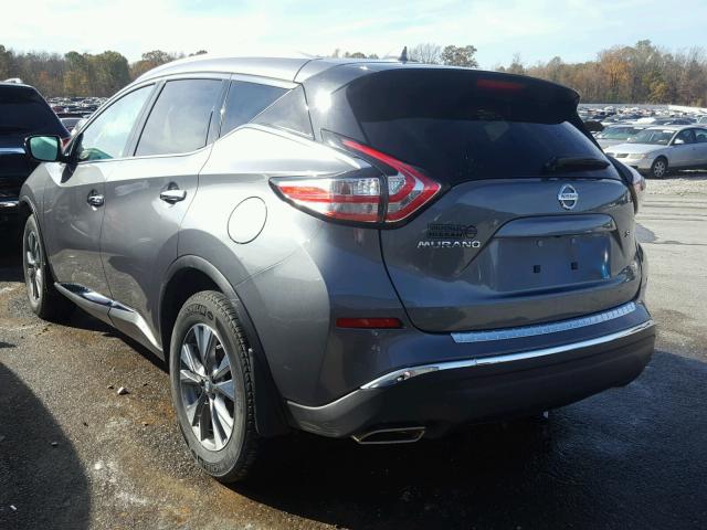 5N1AZ2MG2HN137285 - 2017 NISSAN MURANO S GRAY photo 3