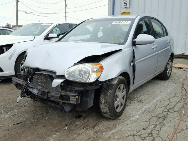 KMHCN46C57U145606 - 2007 HYUNDAI ACCENT GLS SILVER photo 2