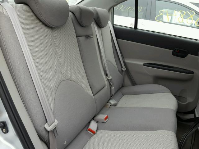 KMHCN46C57U145606 - 2007 HYUNDAI ACCENT GLS SILVER photo 6