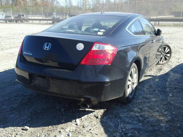 1HGCS12809A000976 - 2009 HONDA ACCORD EXL BLACK photo 4