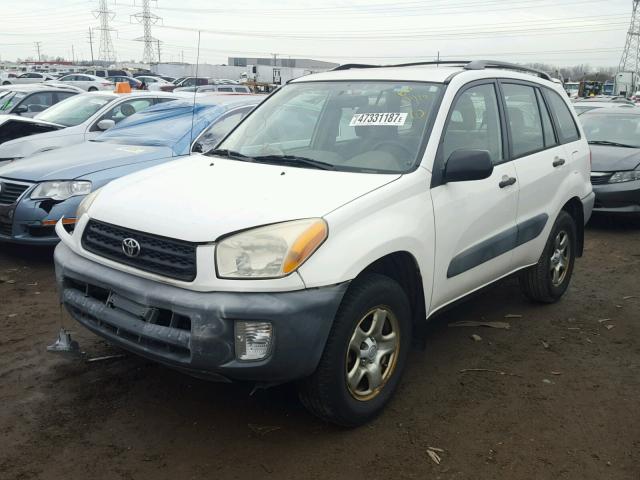 JTEHH20VX10057581 - 2001 TOYOTA RAV4 WHITE photo 2