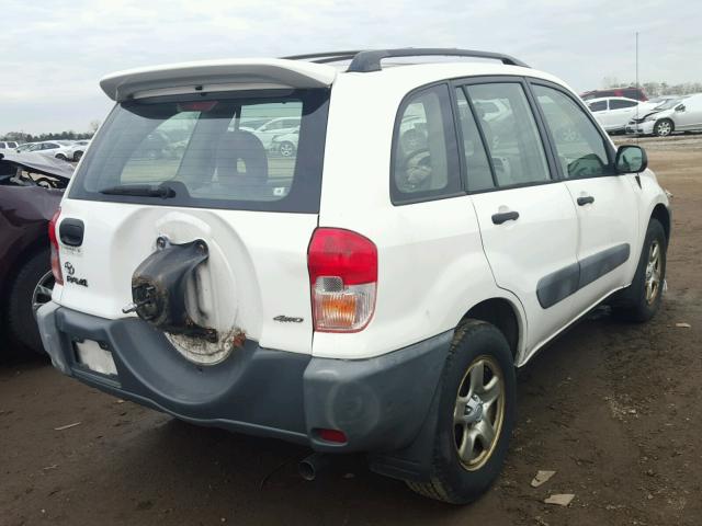 JTEHH20VX10057581 - 2001 TOYOTA RAV4 WHITE photo 4