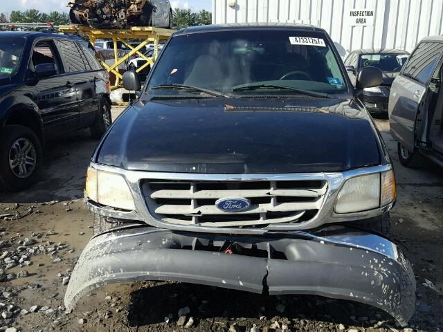 1FTZX1725YNA28536 - 2000 FORD F150 BLACK photo 9