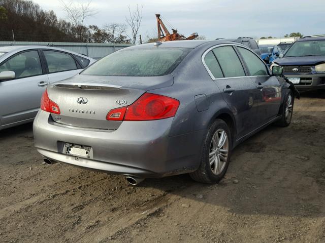 JN1CV6AR4FM520656 - 2015 INFINITI Q40 GRAY photo 4