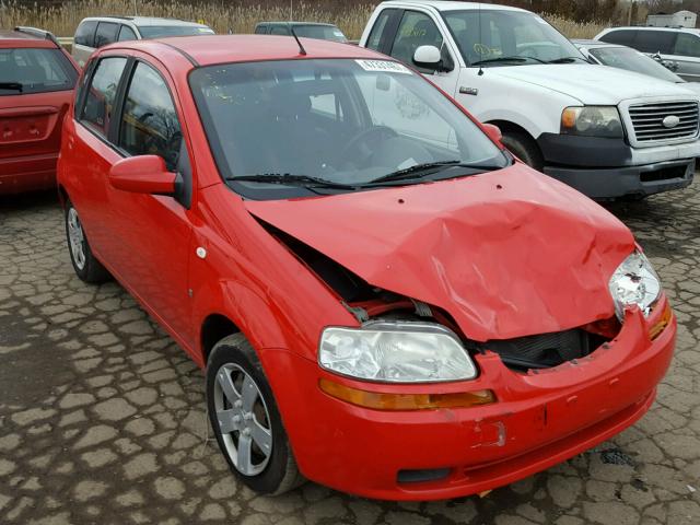 KL1TD66638B048261 - 2008 CHEVROLET AVEO BASE RED photo 1