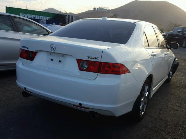 JH4CL96847C012794 - 2007 ACURA TSX WHITE photo 4