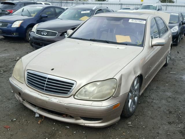 WDBNG75J82A299180 - 2002 MERCEDES-BENZ S 500 GOLD photo 2