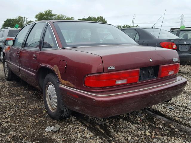 2G4WB52K7T1475178 - 1996 BUICK REGAL CUST BURGUNDY photo 3