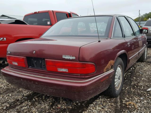 2G4WB52K7T1475178 - 1996 BUICK REGAL CUST BURGUNDY photo 4