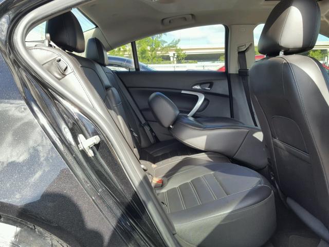 2G4GV5GV0D9201760 - 2013 BUICK REGAL GS BLACK photo 6