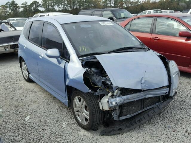 JHMGD38668S039042 - 2008 HONDA FIT SPORT BLUE photo 1