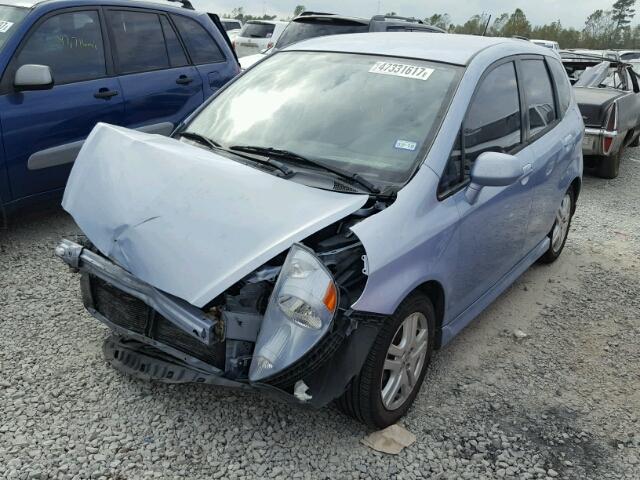 JHMGD38668S039042 - 2008 HONDA FIT SPORT BLUE photo 2