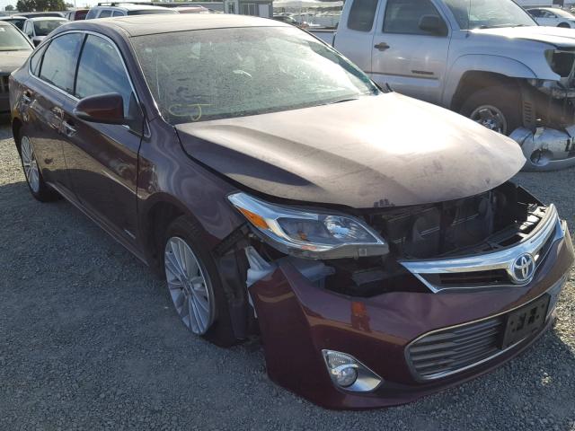 4T1BD1EB8FU040837 - 2015 TOYOTA AVALON HYB MAROON photo 1