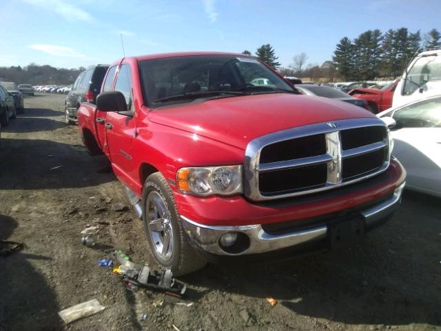 1D7HA18D45J575156 - 2005 DODGE RAM 1500 S RED photo 1